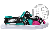 Жіночі сандалі Converse CV Sandal Logotape Mint/Pink 32766210