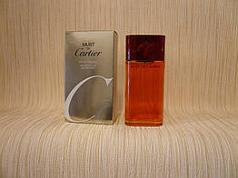 Cartier — Must De Cartier Pour Femme (1981) — Туалетна вода 50 мл — Вінтаж, старий дизайн і формула аромату