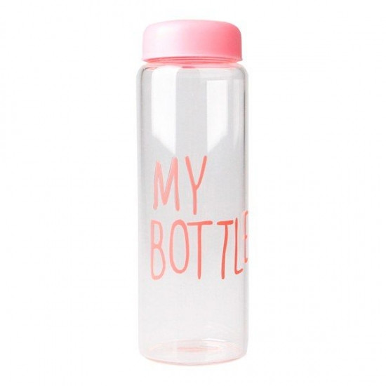 Пластиковая бутылка для воды с чехлом My bottle розовый - фото 2 - id-p978163451