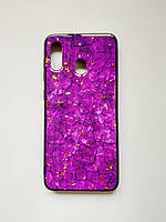 Чохол Luxury для Samsung M20 Мармуровий Purple