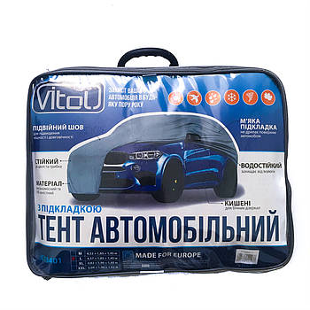 Тент автомобільний на джип / мінівен Vitol JC13401 розмір M 432х185х145 см