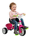 Велосипед дитячий з ручкою Smoby Бебі Драйвер рожево-зелений Baby Driver 741201, фото 7