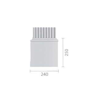 База колони з гіпсу, гіпсова база для колони б-84а (пілястра)