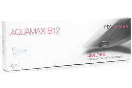 Одноденні контактні лінзи PegaVision Aquamax B12 (10шт в уп), Одноразові контактні лінзи Аквамакс