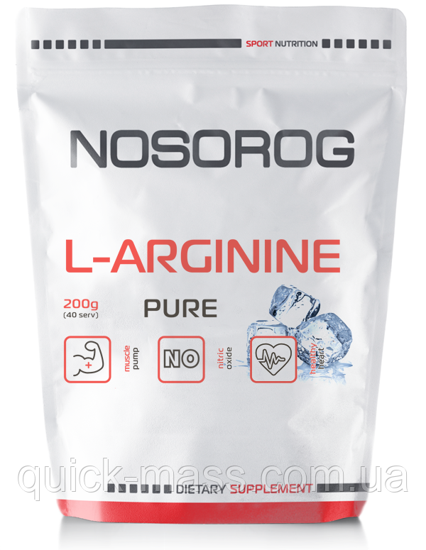 Аргінін Nosorig Nutrition L-Arginine 200g, фото 1