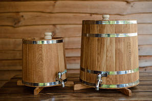 ЖБАНИ ДУБОВІ ДЛЯ НАПОЇВ ВЕРТИКАЛЬНІ