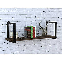 Полиця навісна настінна відкрита лофт PL-1-16 Loft Design Горіх Модена, 112 см