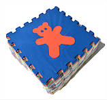Килимок-пазл EVA , «тварини» набір 12шт., 1,08 м2, 30х30 см, т. 10 мм щільність 100 кг/м3 TERMOIZOL®, фото 4