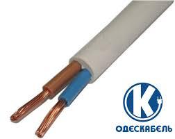 Провід ПВСн 2*1,5 Одескабель, гнучкий мідний, для побутових приладів, білий