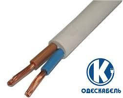 Провід ПВСн 2*1,5 Одескабель, гнучкий мідний, для побутових приладів, білий, фото 1