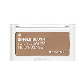 Компактні рум'яна-контурингу The Face Shop Single Blush Toast Brown 4g