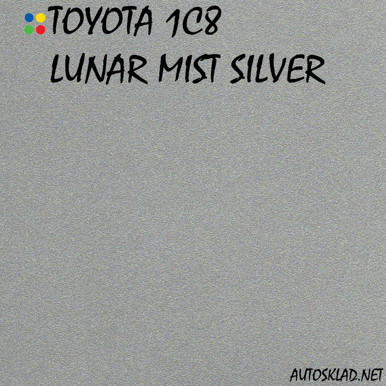 Авто краска (автоэмаль) металлик Mobihel (Мобихел) Toyota 1C8 Lunar Mist Silver 1л - фото 2 - id-p36122370