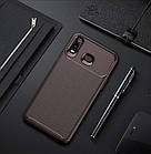 Чохол Carbon Case Samsung Galaxy A6s Коричневий, фото 3