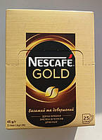 Кофе Nescafe. Кофе Нескафе Голд. Кофе растворимый сублимированный 25 стиков по 1,8г