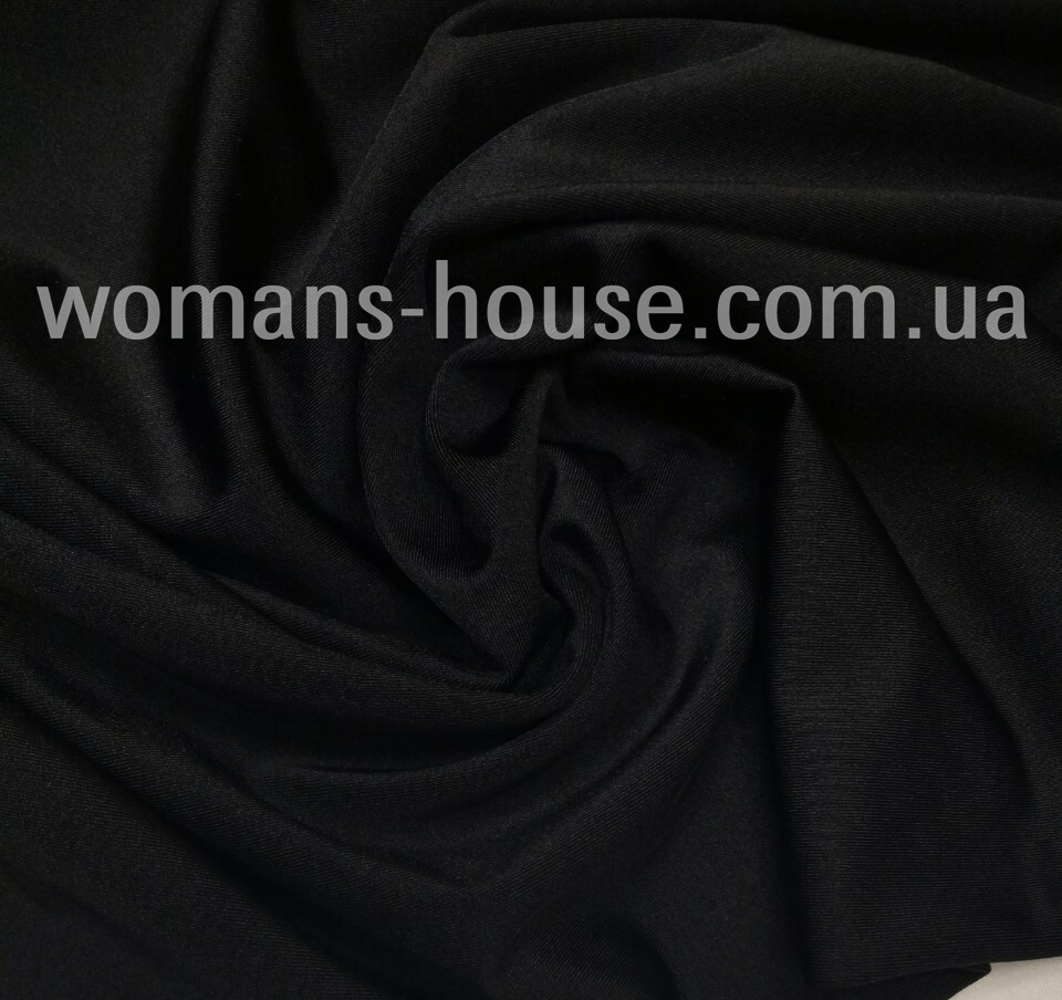 Тканина біфлекс блискучий (купальник) Чорний, фото 1