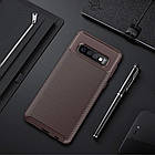 Чохол Carbon Case Samsung G975 Galaxy S10 Plus Коричневий, фото 2