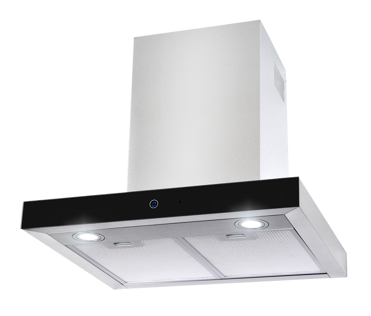 Витяжка Т-подібна VENTOLUX ITALIA 60 BG (1000) TC неіржавка сталь чорного скла