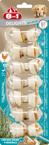 8in1 Dental Delights кістка для чищення зубів, XS (7,5 см) * 7 шт.