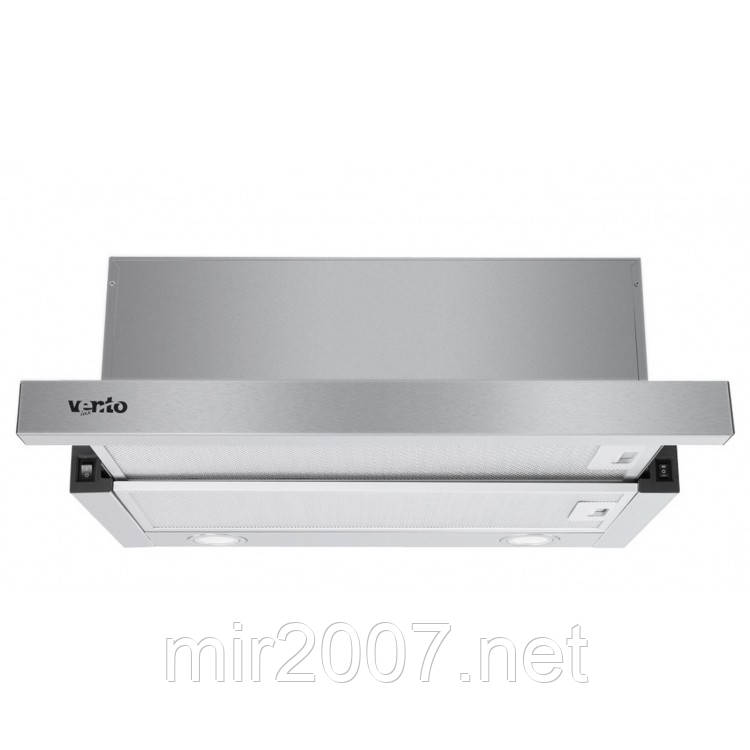 Витяжка висувна кухонна неіржавка VENTOLUX GARDA 60 INOX (1100) LED