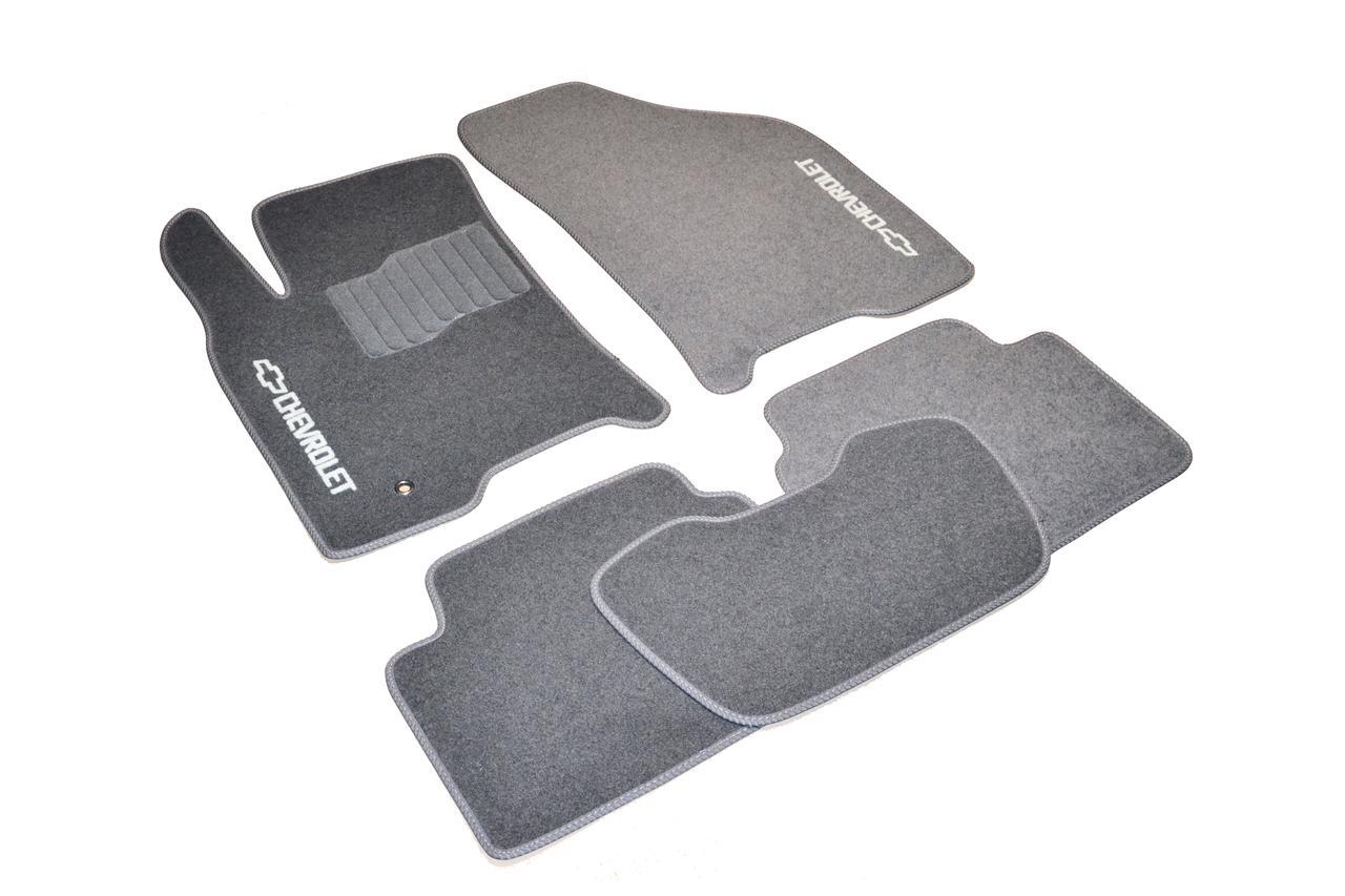 Ворсові килимки для Chevrolet Lacetti Текстильні у салон авто (сірі) (StingrayUA.)