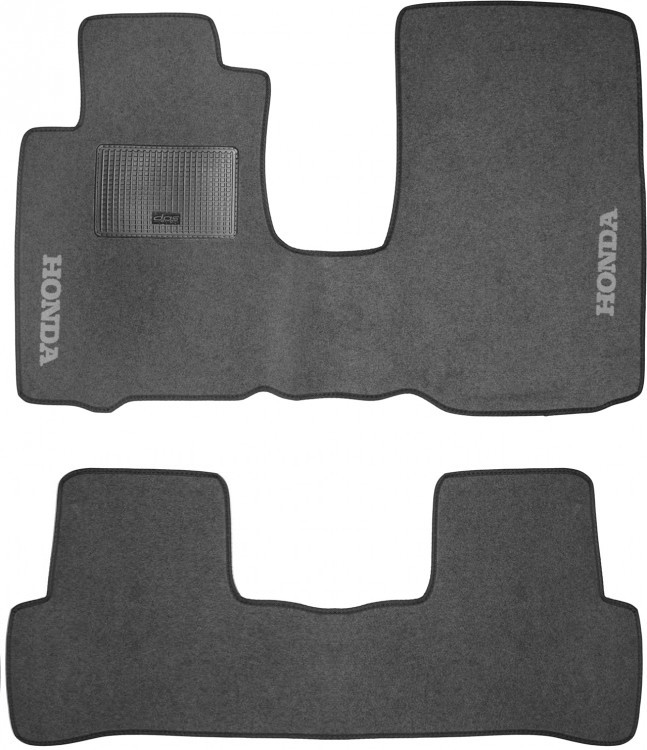 Ворсові килимки для Honda Accord (2003-2007) Текстильні у салон авто (сірі) (StingrayUA.)