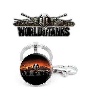 Брелок World of Tanks чорно-помаранчевий