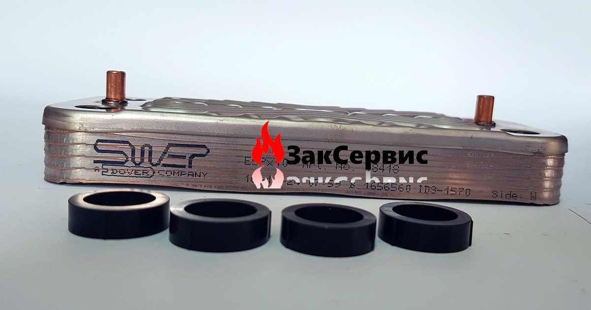 Теплообмінник ГВС Ferroli Divatech C24D/F24D 10 пластин 39842130
