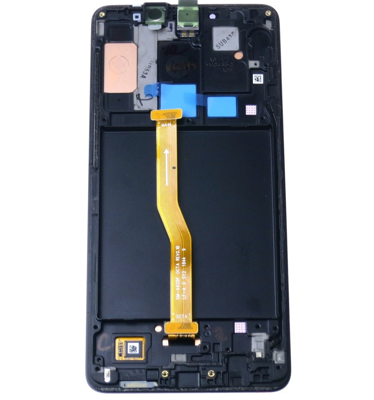 Дисплей (экран) для Samsung A920F Galaxy A9 (2018) + тачскрин, черный, с передней панелью, H82-18308A