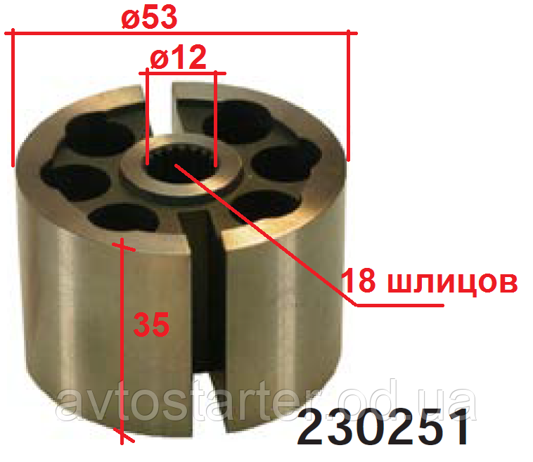 Ротор вакуумной помпы FORD Maverick LDV Cub NISSAN Cabstar ECO-T100 PATROL Serena Terrano Trade Vanette 