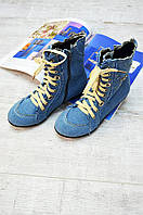 Напівчоботи "Джинс", тканинні, розмір 32 (устілка 20,5см).