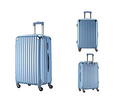 Комплект із 3 валіз Ambassador Scallop A8540 Блакитний