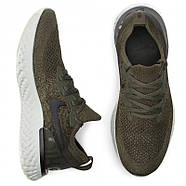 Бігові кросівки nike flyknit epic react (оригінал), 37,5-38 розмір, хакі, фото 8