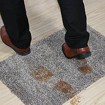 Килимок придверний вбиральний Clean Step Mat сірий 140124, фото 3