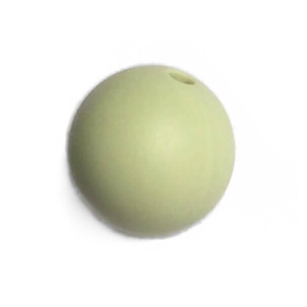 Намистина 19 мм (хакі) кругла силіконова, фото 1