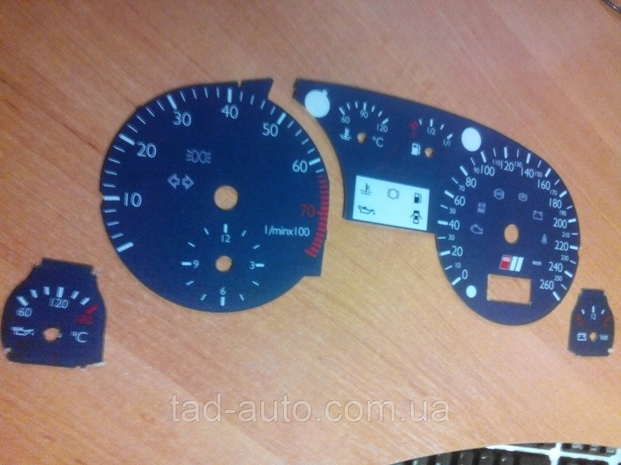 Шкалы приборов Audi s4 b5