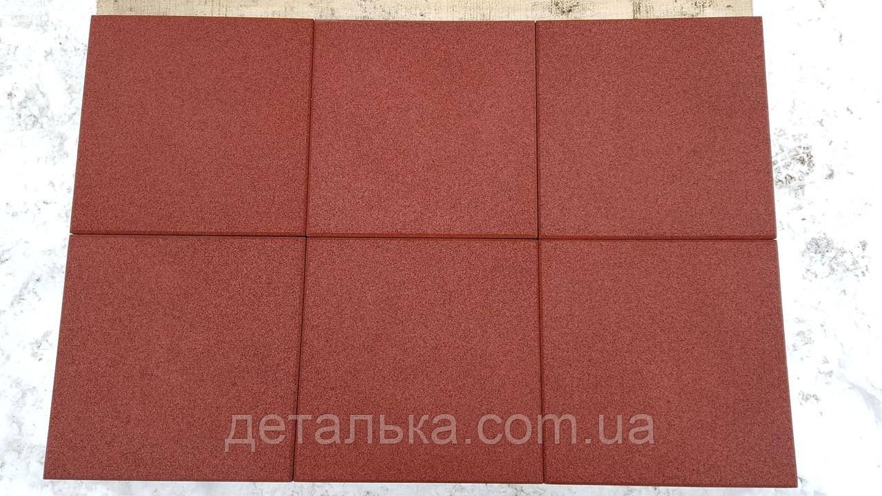 Купить Тротуарная резиновая плитка 500*500 мм. толщиною 40 мм. красного ...