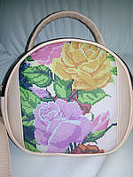 Сумка для вишивки бісером модель Єва 10 пудра
