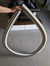 Гофра жаростійка (1100°С ) з нержавіючої сталі Ø80мм (комплект 3м), фото 3