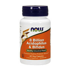 Пробіотики Now Foods 8 Billion Acidophilus & Bifidus 60caps