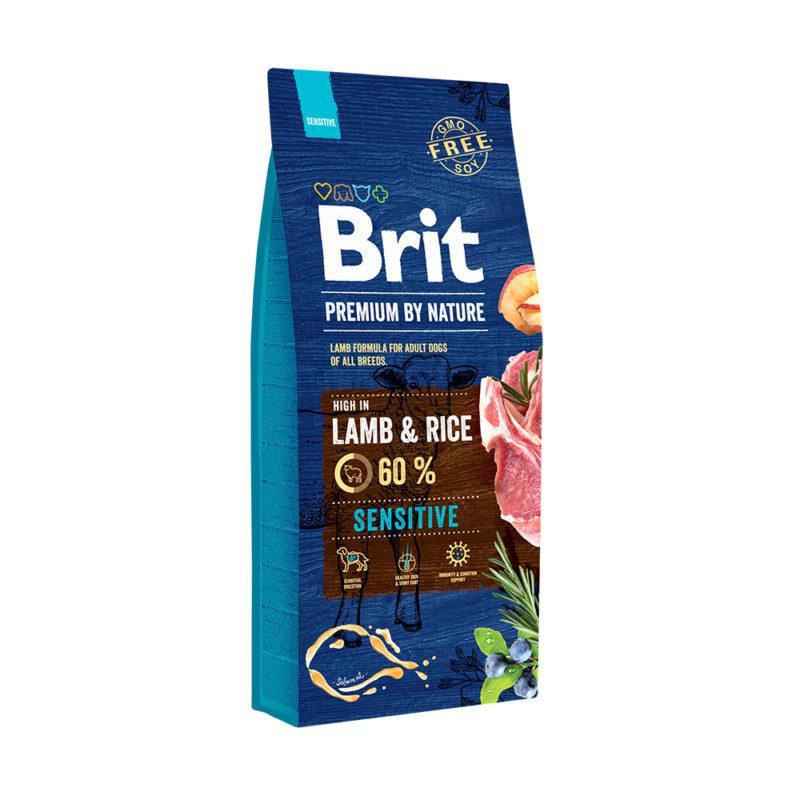 Brit Premium Adult Sensitive сухий корм для собак, з ягням 15 КГ