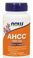 Імуномодулятор і протираковий засіб Now Foods AHCC 500mg 60caps