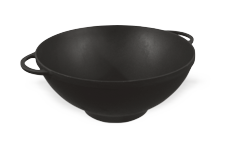 3,5 л Казан чавунний емальований Сітон без кришки (каструля WOK)