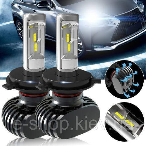 Автомобільні LED-лампи S1 H4 (4000Lm 6500 K) <unk> Автолампи S1 H4, фото 1