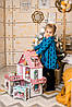 Ляльковий будиночок для Лол NestWood "РОЖЕВИЙ МІНІ КОТЕДЖ", 5 кімнат (поверх 20 см) + Меблі 9 одиниць, фото 3