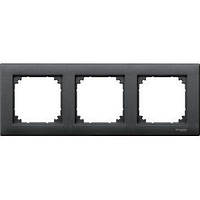 Рамка на 3 пости M-Plan Merten (антрацит) Schneider Electric