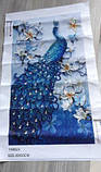 Алмазна вишивка мозаїка "Павлін синій" 5 D, фото 7