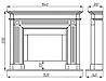 Портал для каміна (облицювання) Рига з натурального мармуру Botticino або Volakas, фото 4
