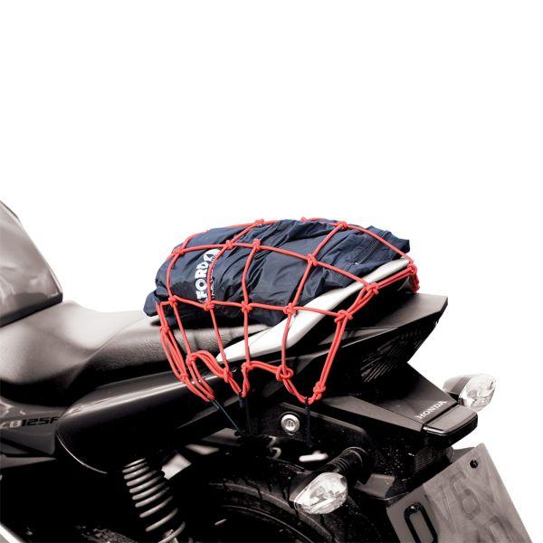 Сітка кріпильна для мотоциклів і скутерів Oxford Cargo Net Red OX664 30х30см