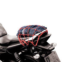 Сітка кріпильна для мотоциклів і скутерів Oxford Cargo Net Red OX664 30х30см