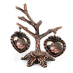 Рамка для 2 фото сімейне дерево покрите міддю YLSV026